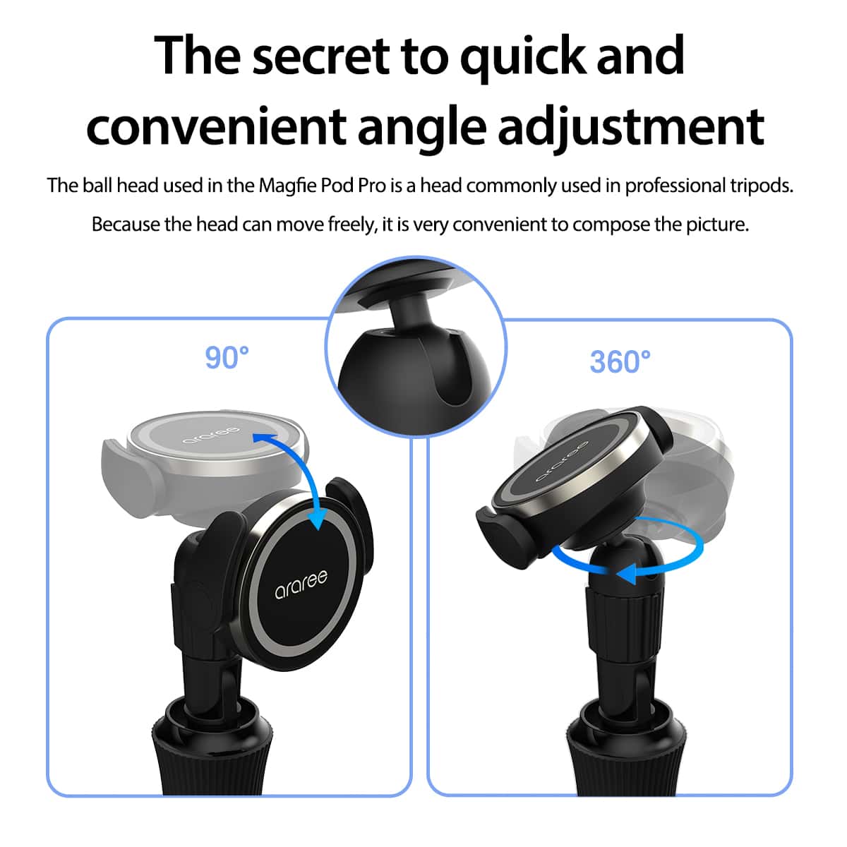 ARAREE MAGFIE POD PRO Selfie Stick Magnet Tripod Bluetooth 5.0