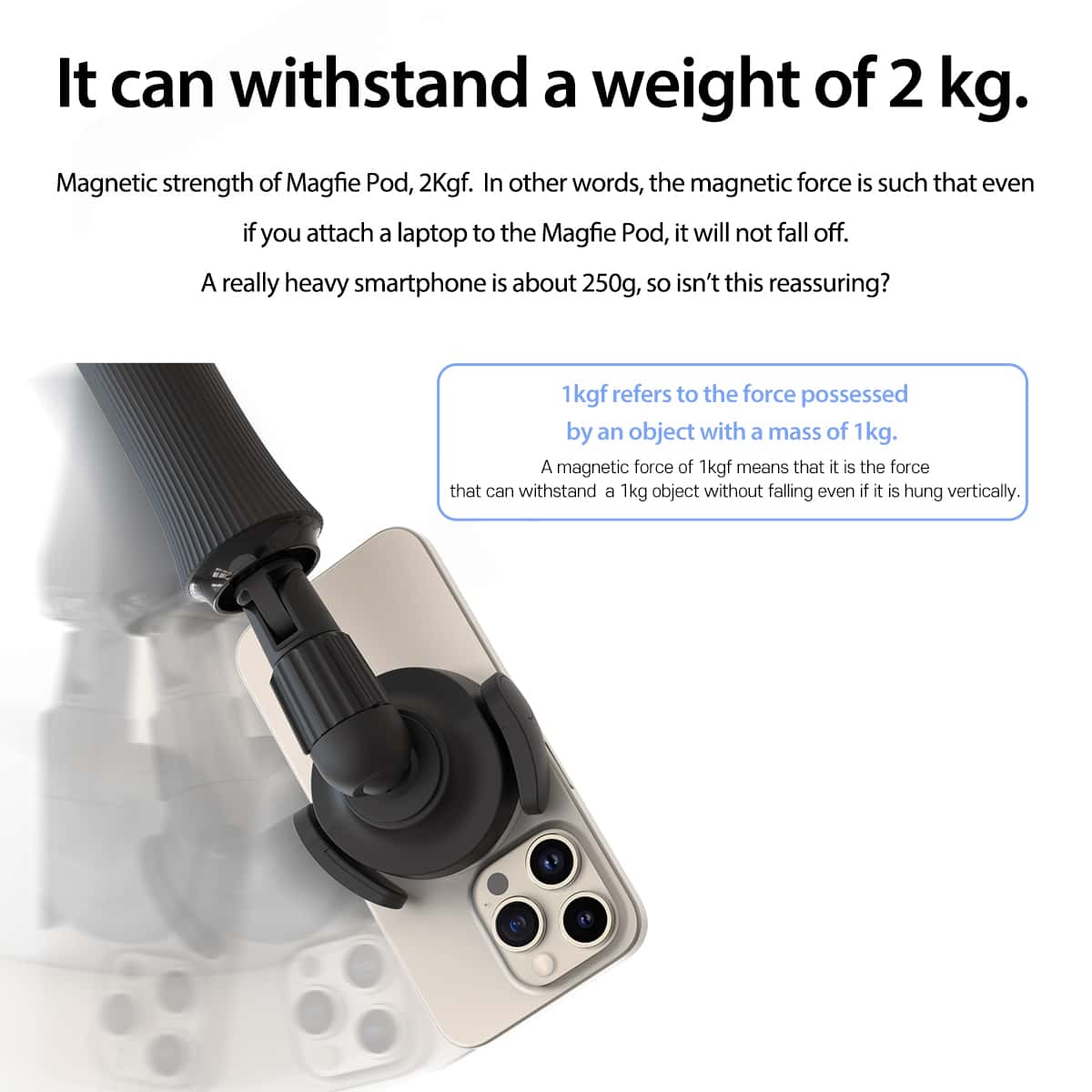 ARAREE MAGFIE POD PRO Selfie Stick Magnet Tripod Bluetooth 5.0