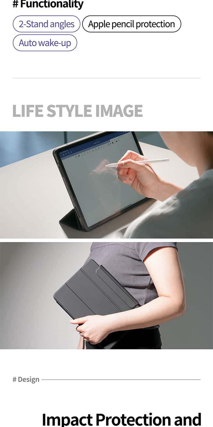 Araree HIFOLIO for iPad Pro / iPad Air 11 / 13 inch (M4 / M2)