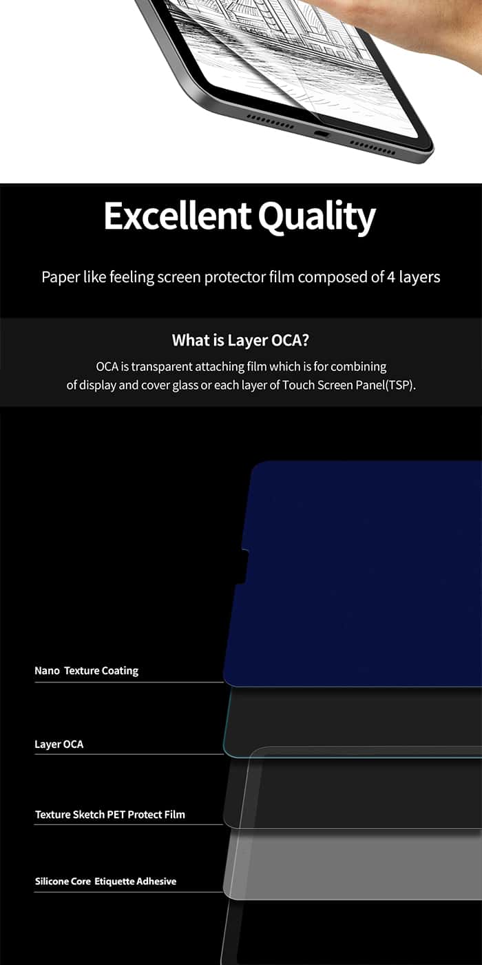 Araree PAPER-LIKE FILM Screen Protectors for iPad Pro / iPad Air 11 / 13 inch (M4 / M2)