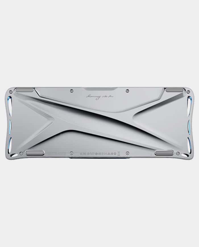 Gravastar Mercury V60 Pro 60% Gaming Hall Effect UFO Magnetic Switch Gaming Keyboard Chrome Silver