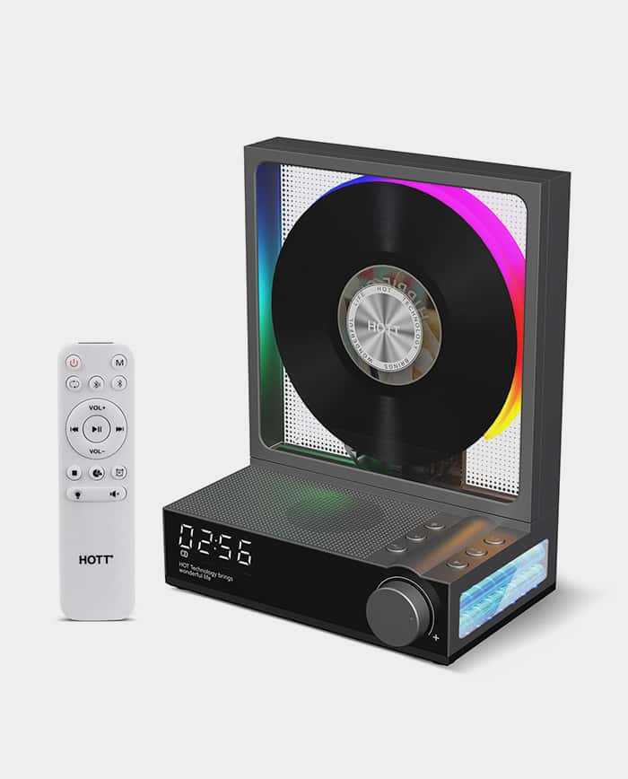 HOTT All Media CD Player C229A With Remote Control RGB Light, Bluetooth 5.3 HiFi Sound Superior Sound