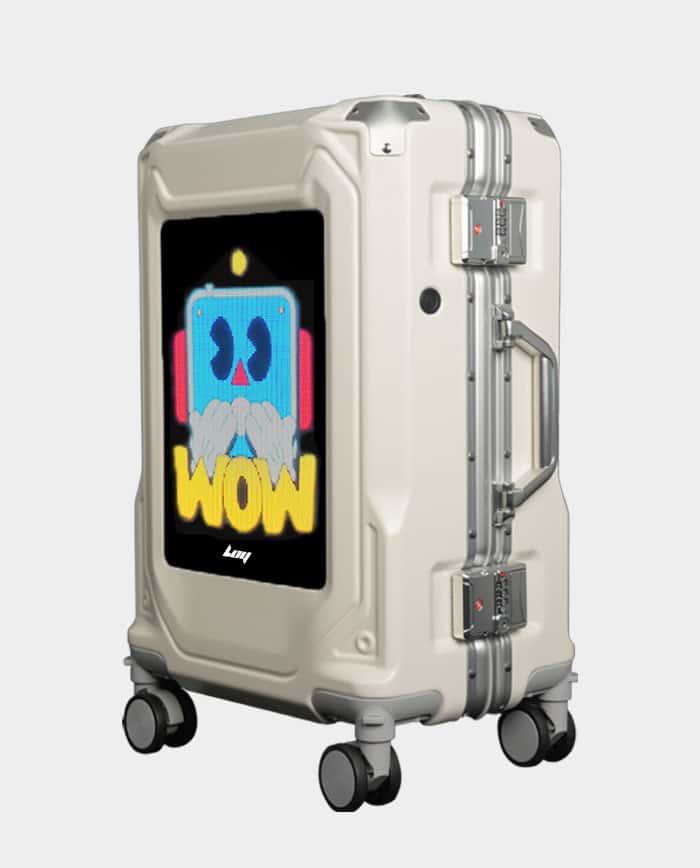 LOY Pixel Voyager L4 Luggage Suitcase with LED Travel in Futuristic Style