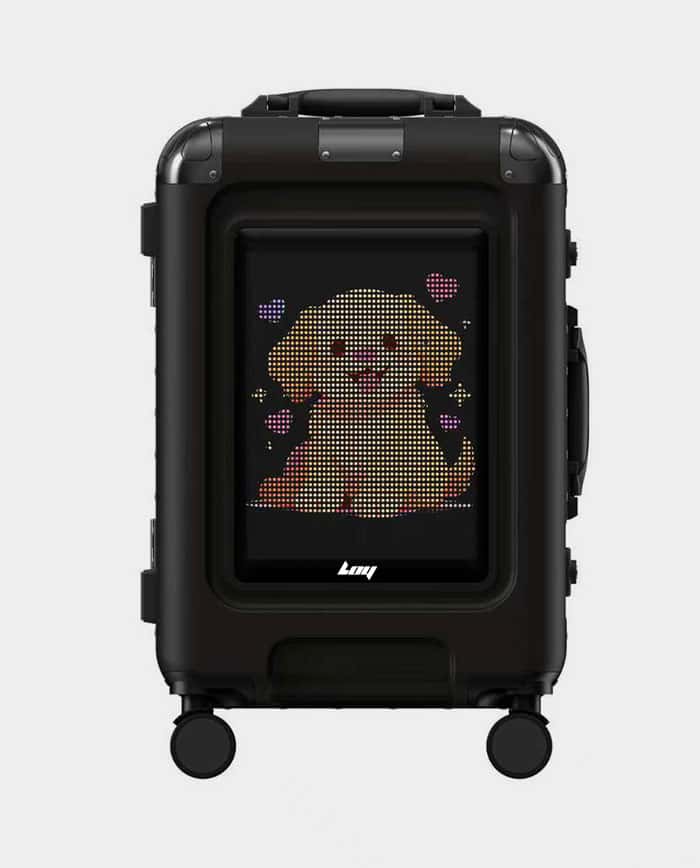 LOY Pixel Voyager L4 Luggage Suitcase with LED Travel in Futuristic Style