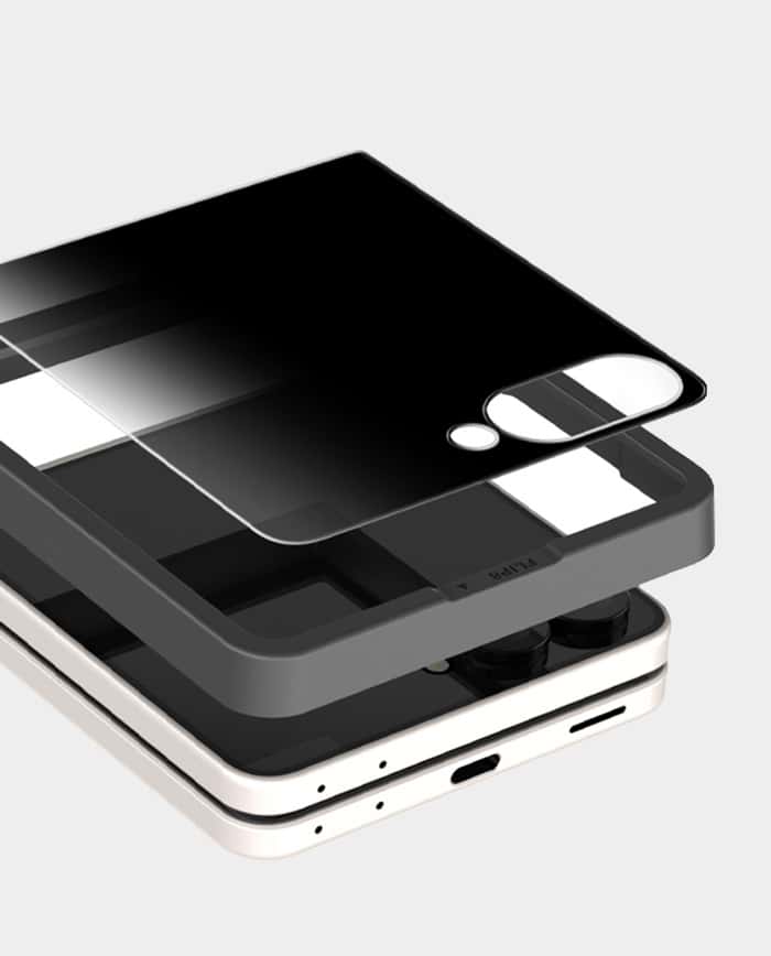 Araree Samsung Galaxy Z Flip 8 Core Privacy Tempered Glass Screen Protector Oleophobic Coating