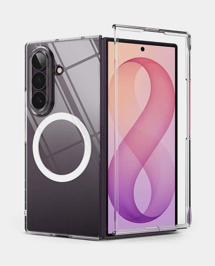 Ringke Slim Magnetic Clear Case for Samsung Galaxy Z Fold 8 Ultra – Magnetic Compatible Transparent Cover