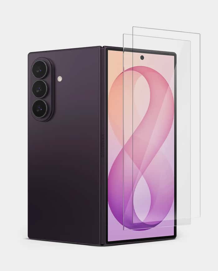 Ringke Cover Display Easy Slide Tempered Glass for Galaxy Z Fold 8 Ultra Tempered Glass Protection – 2 Pack
