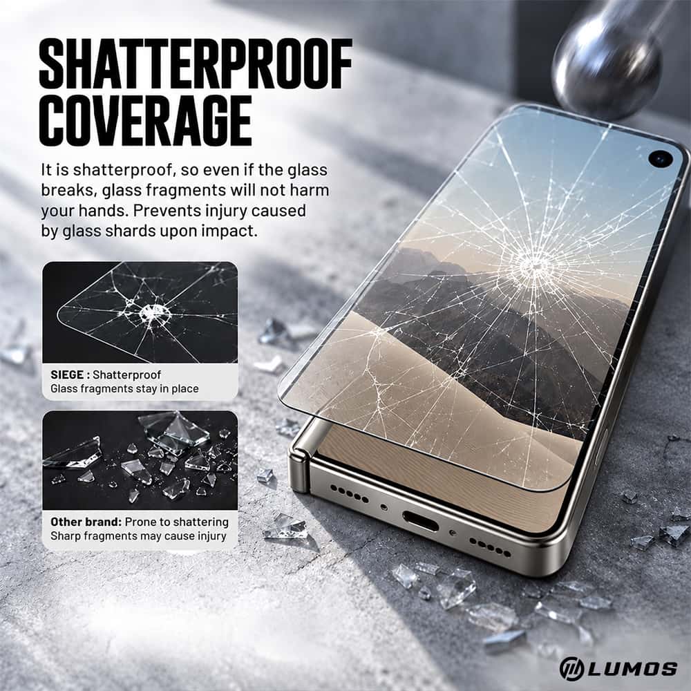 SIEGE Glastimate Premium Tempered Glass Screen Protector for IPhone Duo