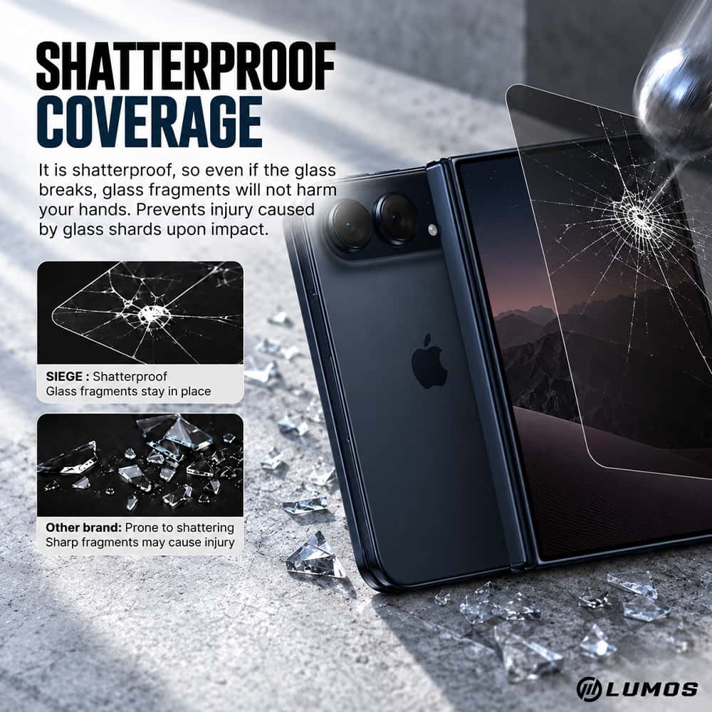 SIEGE Glastimate Premium Privacy Tempered Glass Screen Protector for IPhone Duo
