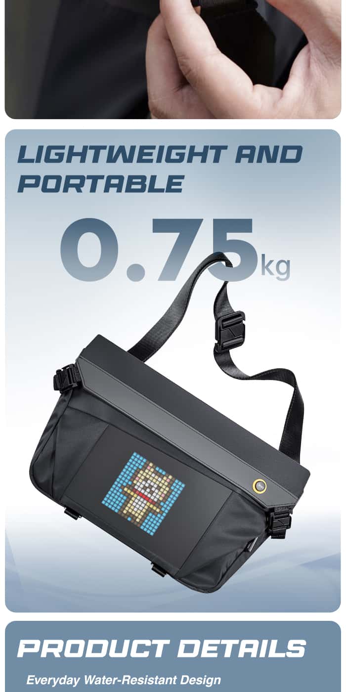 DIVOOM PIXOO SLING BAG-V Pixel Sling Bag