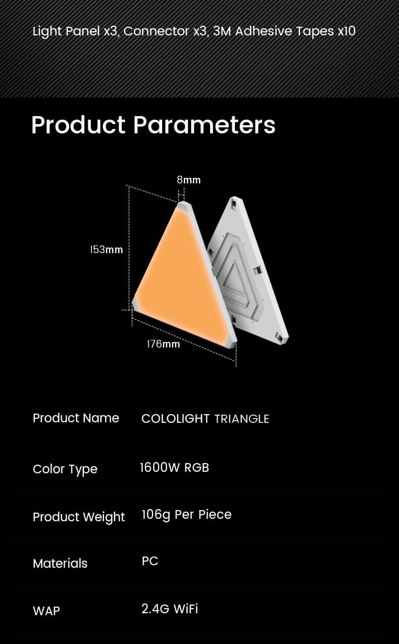 COLOLIGHT TRIANGLE Smart Control Panel 3
