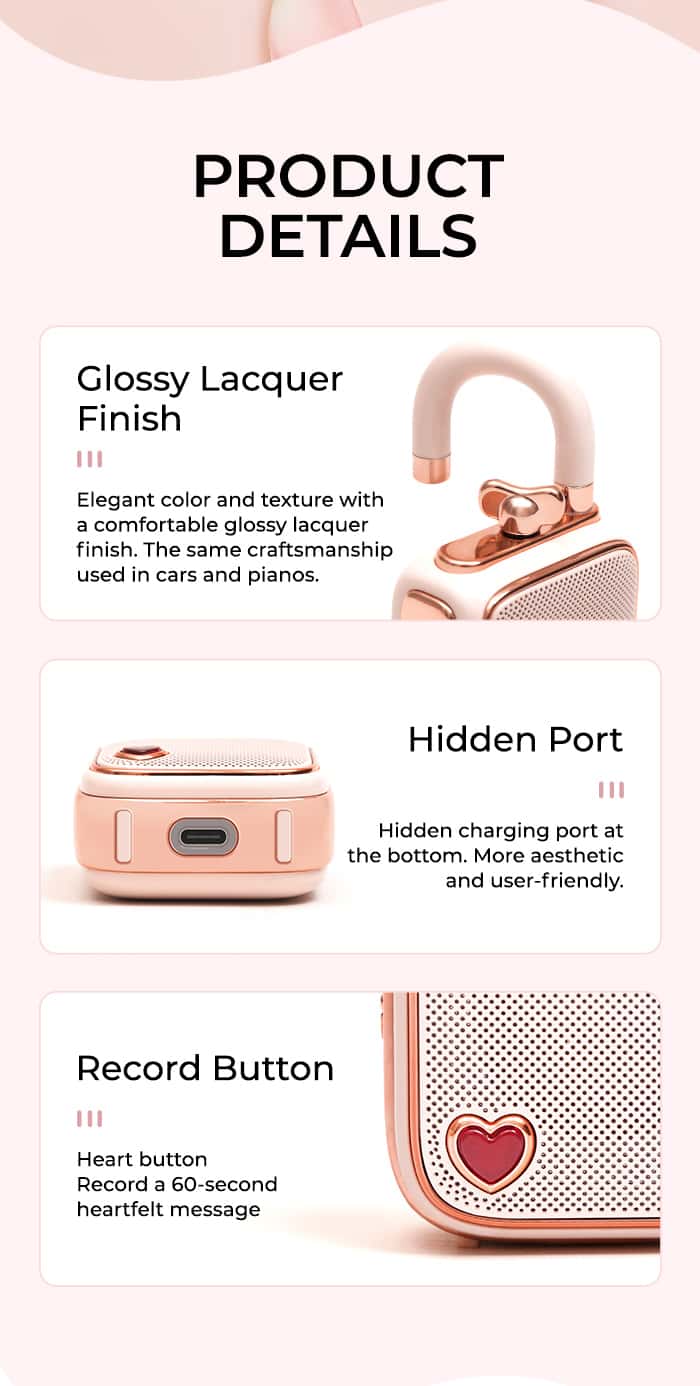 DIVOOM LOVE LOCK Mini Bluetooth Speaker