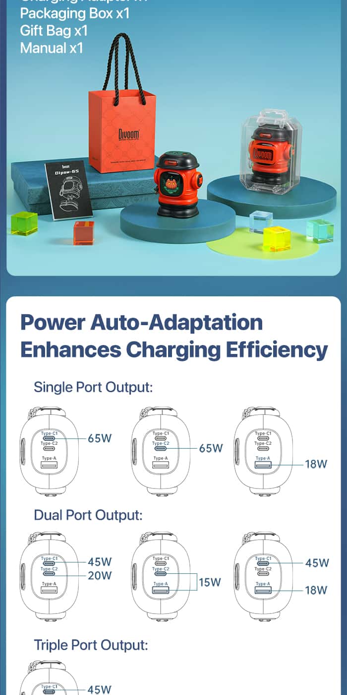 DIVOOM DIPOW-65 Fast Charger