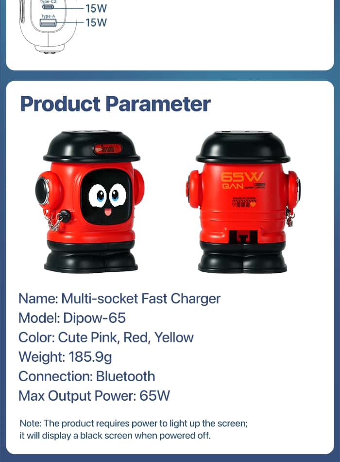 DIVOOM DIPOW-65 Fast Charger