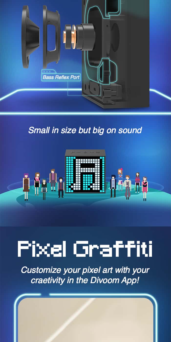 DIVOOM TIMEBOX EVO Pixel Art Speaker