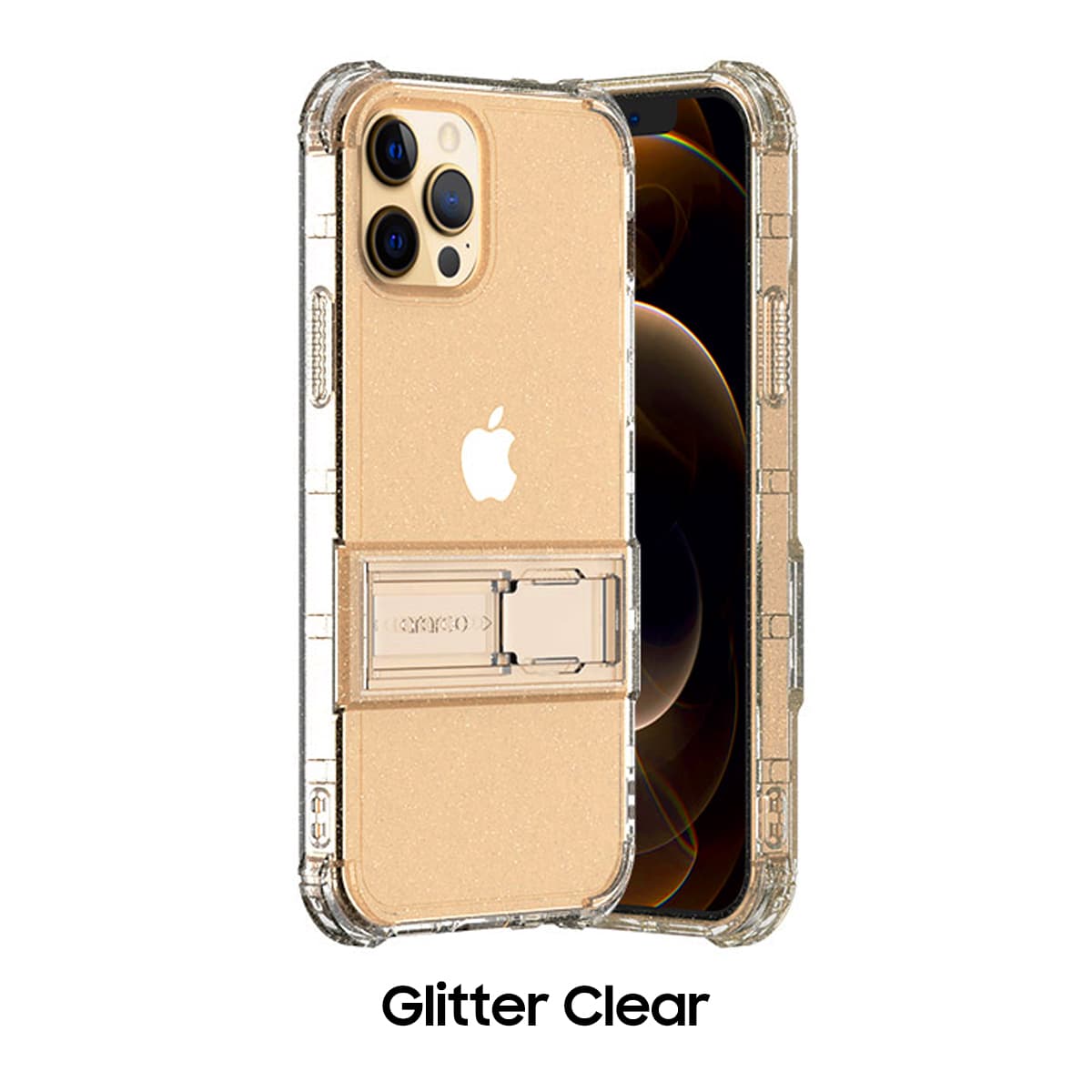 ARAREE APPLE iPhone 12 MINI / 12 / 12 PRO / 12 PRO MAX MACH STAND CASE – iPhone 12 Mini / glitter clear