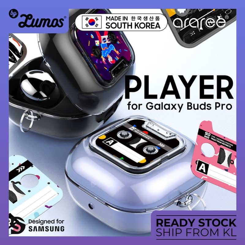 Araree Samsung Galaxy Buds Pro Case Player Hard PC Cover Casing