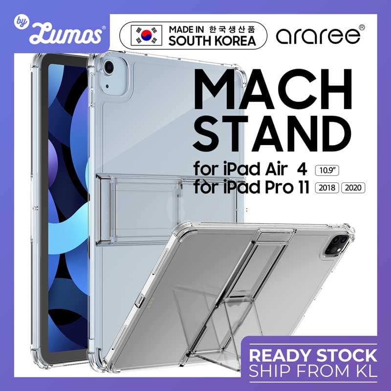 Araree Mach Stand Apple iPad Air 4& 5 10.9 inch / iPad Pro 11 ( 2018 / 2020 ) Angle Control Protection Flexible Case – IPAD AIR 4 10.9 INCH / IPAD PRO 11