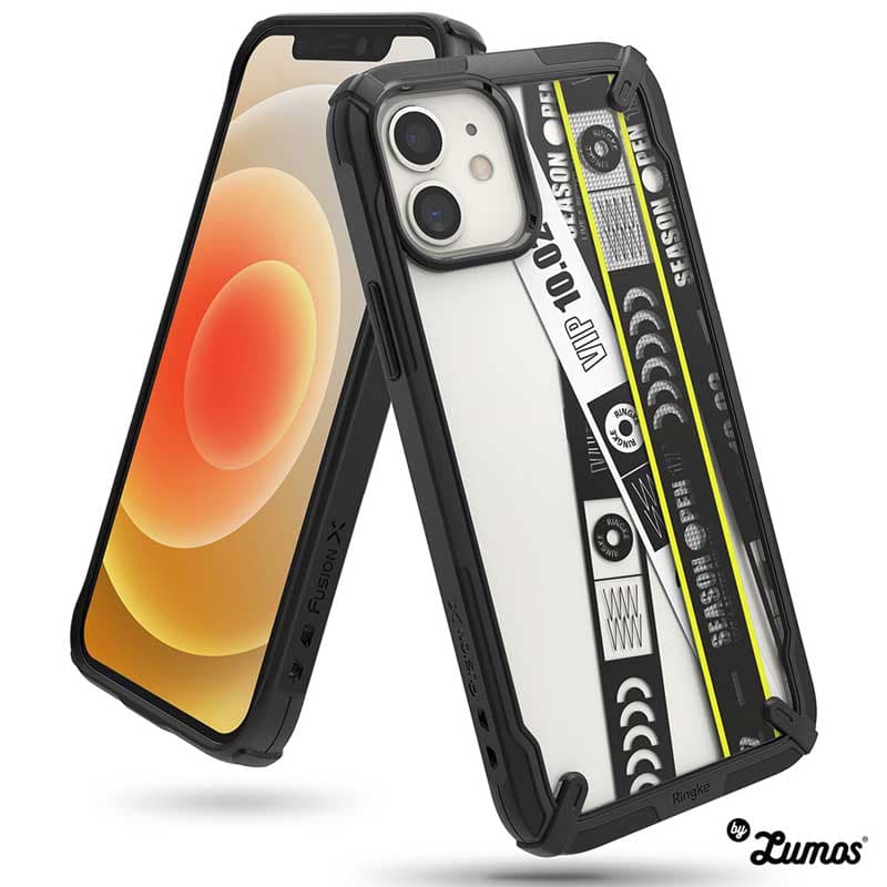 RINGKE FUSION X DESIGN SERIES for Apple iPhone 12 Mini / 12 / 12 Pro / 12 Pro Max Protective Phone Case – Ticket Band 1 / iphone 12 12 pro