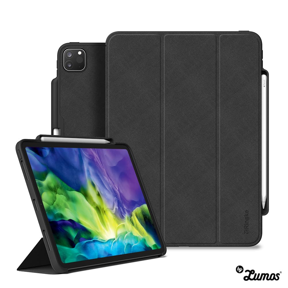 Ringke SMART CASE Series Cover for Apple iPad Pro 11 inch & 12.9 inch 2018 2020 2021 M1 Full Cover Protective Case – Black / ipad pro 11 inch