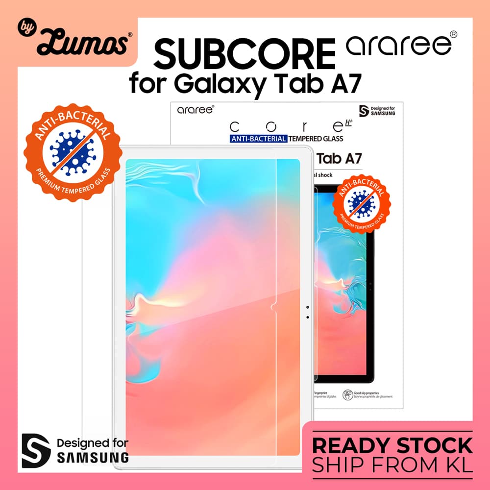 ARAREE SAMSUNG GALAXY TAB A7 (2020) ANTI-BACTERIAL SUB CORE PREMIUM TEMPERED GLASS SCREEN PROTECTOR