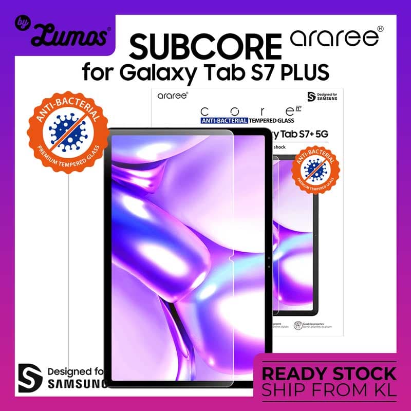 Araree Sub Core Samsung Galaxy Tab S7 Plus & S8 Plus Tempered Glass