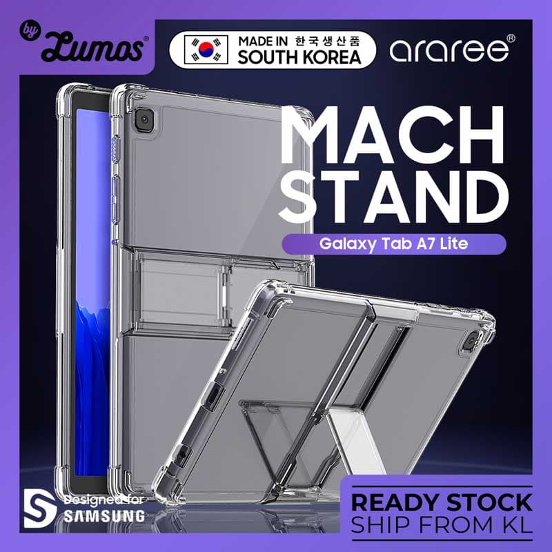 ARAREE SAMSUNG GALAXY TAB A7 LITE MACH STAND TABLET FULL COVER PROTECTIVE STAND CASE