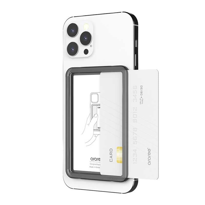 Araree FRAME SLOT Attachable Card Slot for Phone – Black