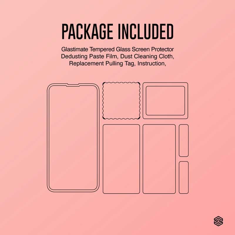 SIEGE GLASTIMATE APPLE iPhone 13 / 13 PRO 2.5D FULL COVERAGE PROTECT HD ( CLEAR ) PREMIUM TEMPERED GLASS SCREEN PROTECTOR – Clear