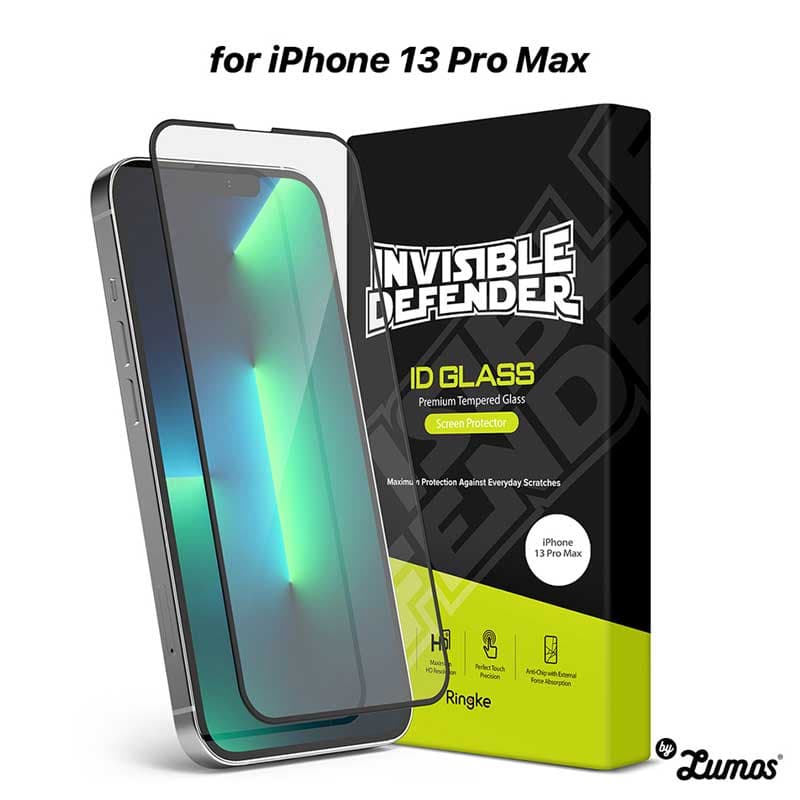 RINGKE INVISIBLE DEFENDER Full Coverage Tempered Glass Screen Protector for iPhone 13 Mini, 13, 13 Pro, 13 Pro Max – iPhone 13 Pro Max
