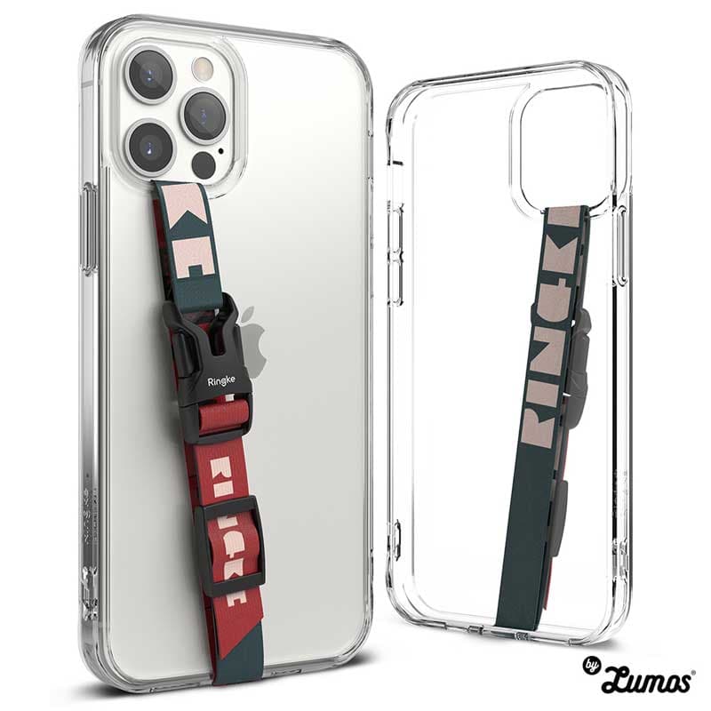 RINGKE BUCKLE BAND STRAP with Smart Device Universal Phone Lanyard Adjustable Crossbody – Lettering Peacock Green