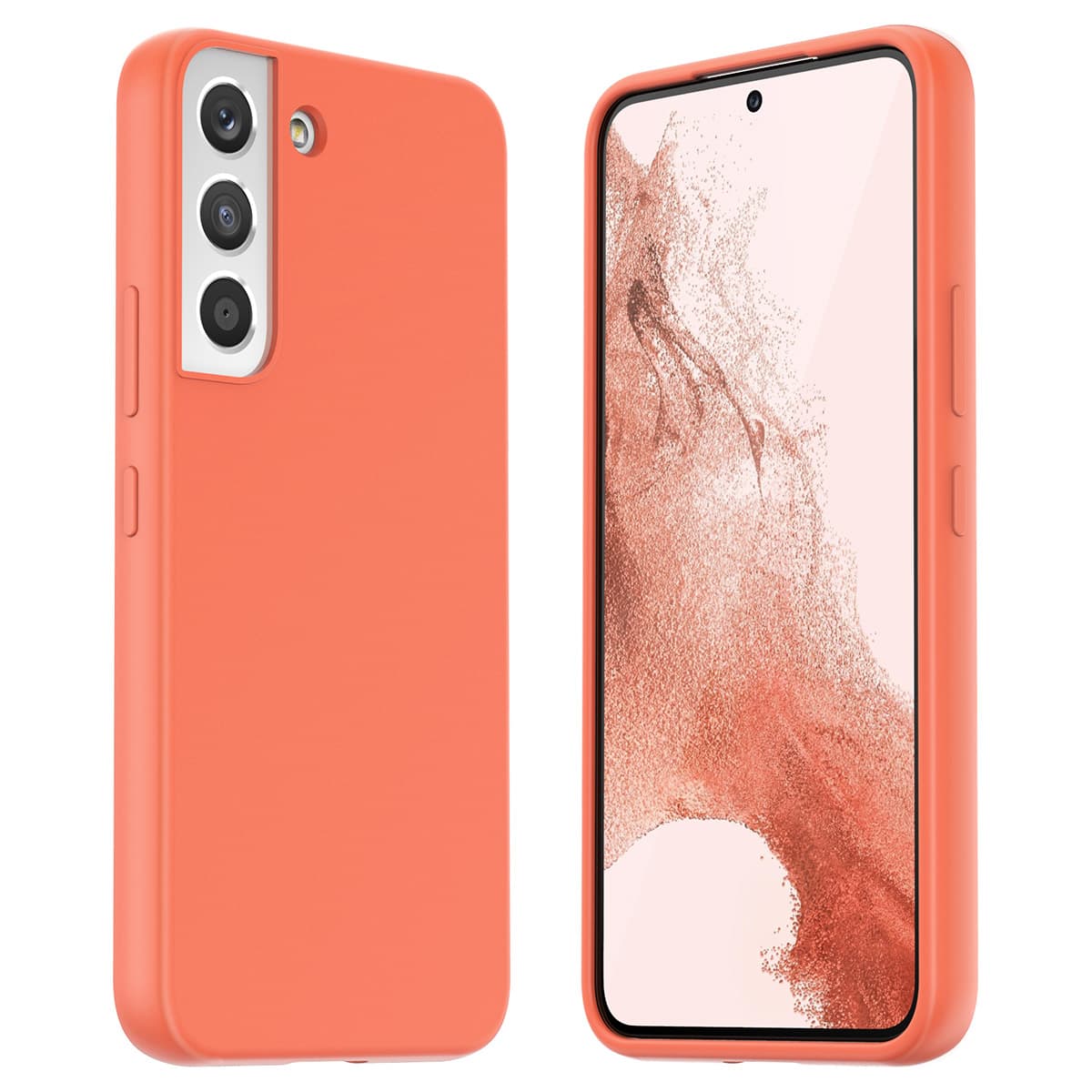ARAREE TYPO SKIN Samsung Galaxy S22 / S22 Plus / S22 Ultra Smooth Touch Protective Phone Case – Coral / s22