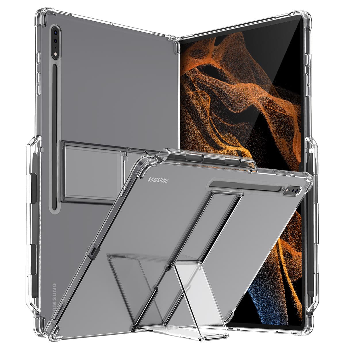 ARAREE FLEXIELD SP Samsung Galaxy Tab S7+/S8/S8+/S8 Ultra Stand Angle Full Coverage Protection Case – Tab S8 Ultra