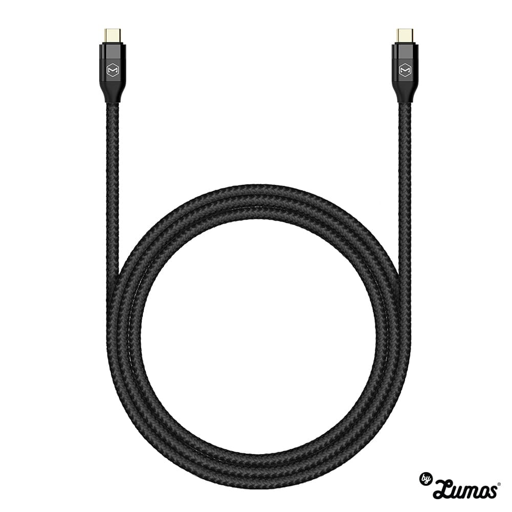 MCDODO CA-713 High Speed Multiple Usage Cable Gold Plated 5A 20V 100W PD USB C To USB C Cable – Black