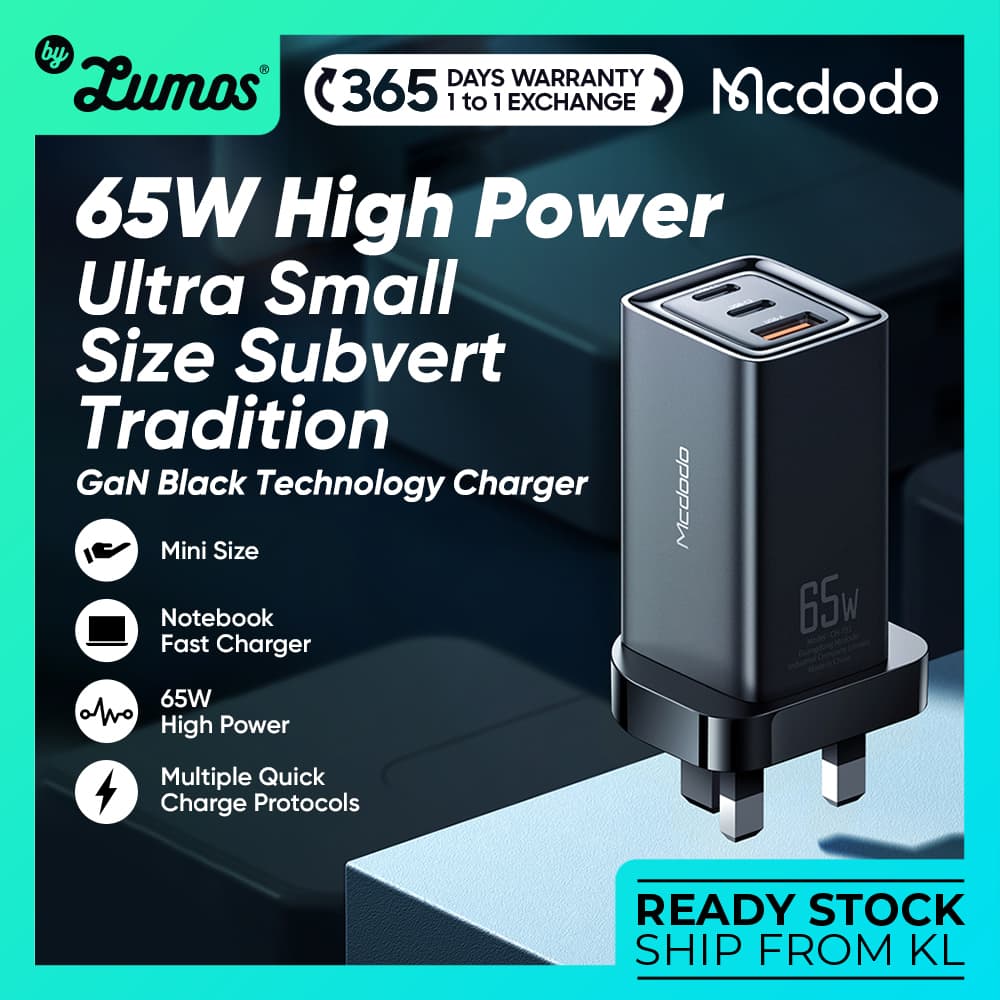 MCDODO CH-7910 65W High Power Ultra Small Size Subvert Tradition GaN Black Technology Fast Charger