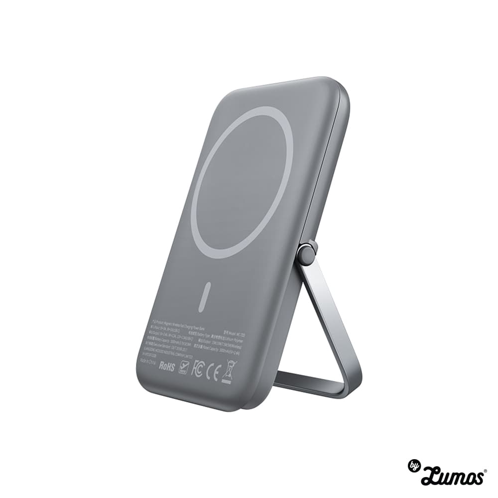 MCDODO MC-705 ULTRA SLIM MAGSAFE PD 20W POWER BANK WITH PHONE HOLDER 5000MAH – Grey