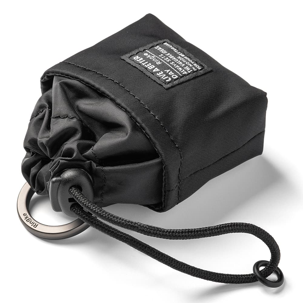 RINGKE MINI POUCH – BUCKET BAG – Black