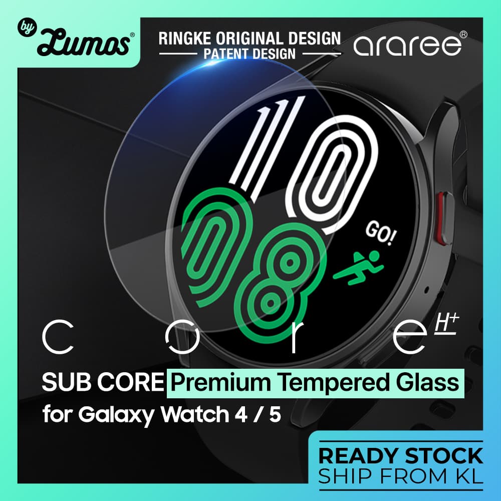ARAREE SUB CORE Samsung Galaxy Watch 4/5/6(40mm/44mm) INCLUDE 2 PCS Tempered Glass