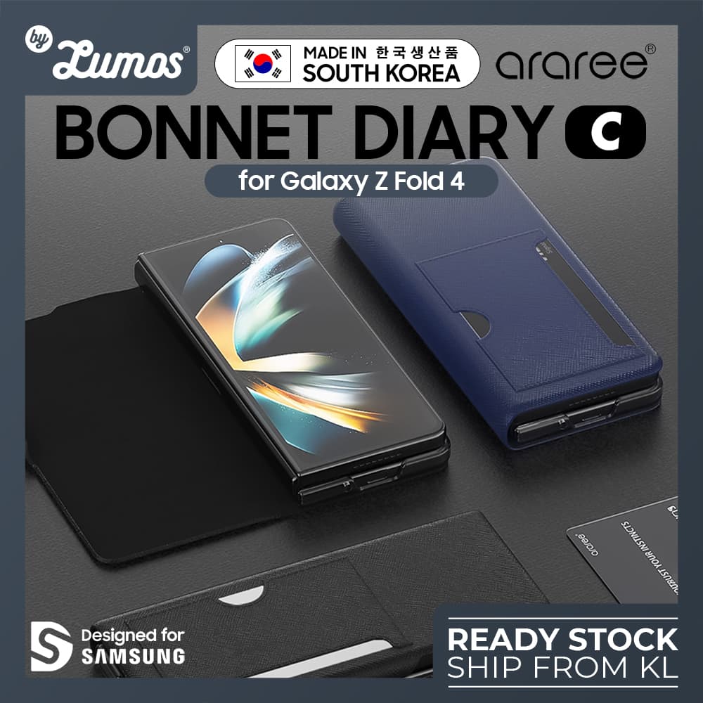 ARAREE BONNET DIARY C For Samsung Galaxy Z Fold 4 Case Premium Hand Made Case