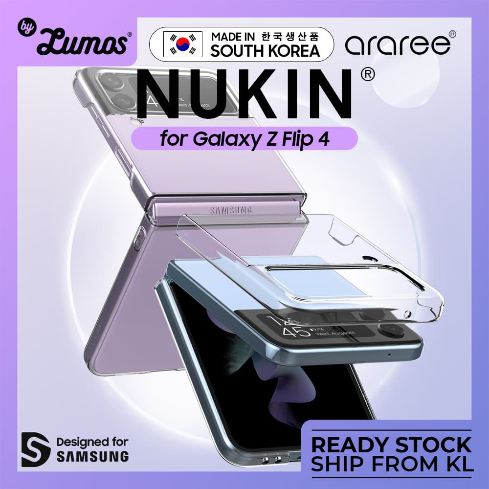 ARAREE NUKIN Samsung Galaxy Z Flip 4 Thin Transparent Clear Case