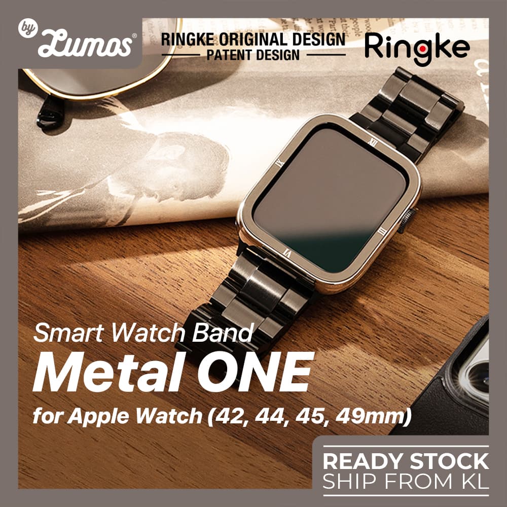 Ringke METAL ONE APPLE Watch [42mm/44mm/45mm/49mm] Stainless Steel Band – Silver