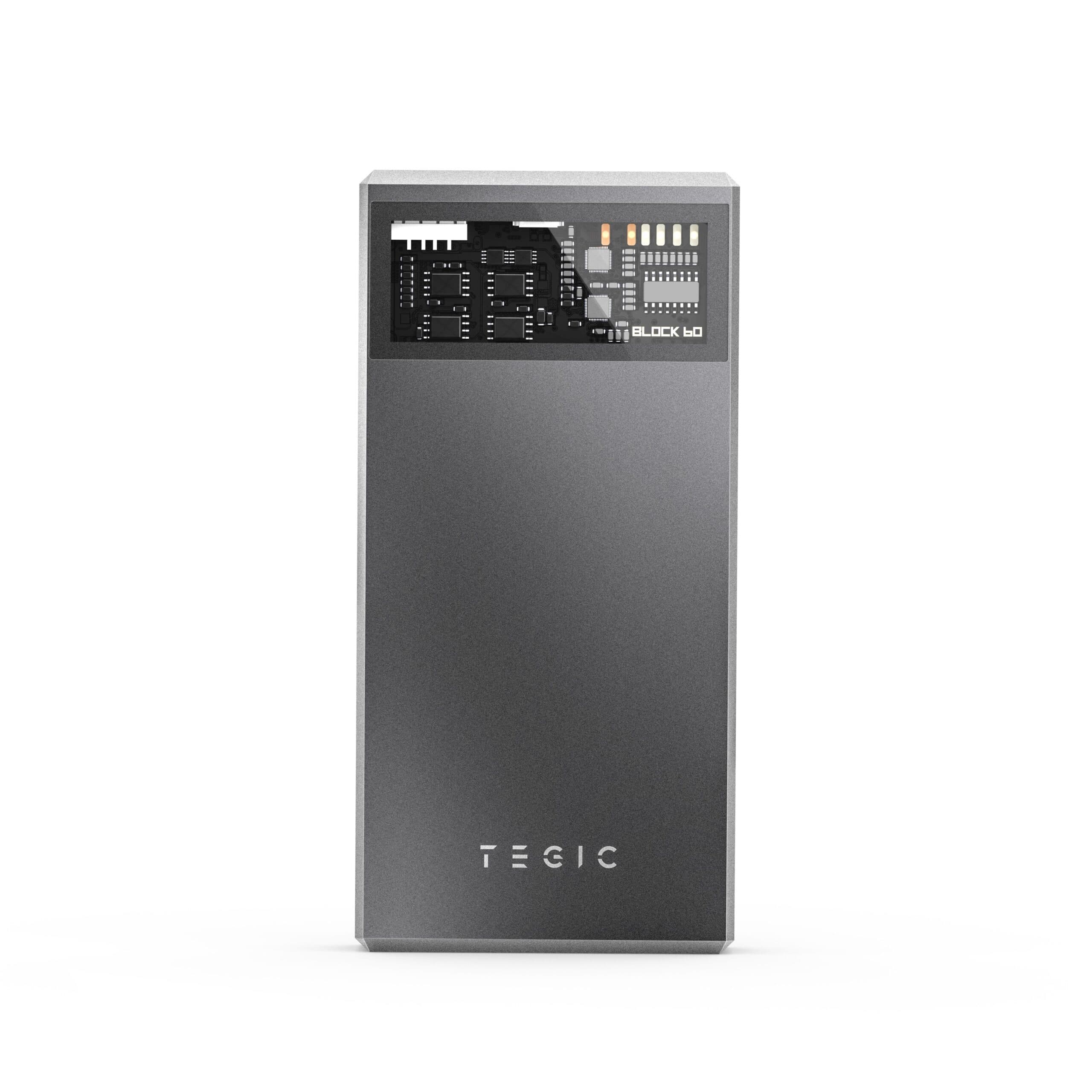 TEGIC BLOCK 60|60W Fast Charge In and Out 15000 mAh USB-A and USB-C High Power Fast Charging Power Bank – Black