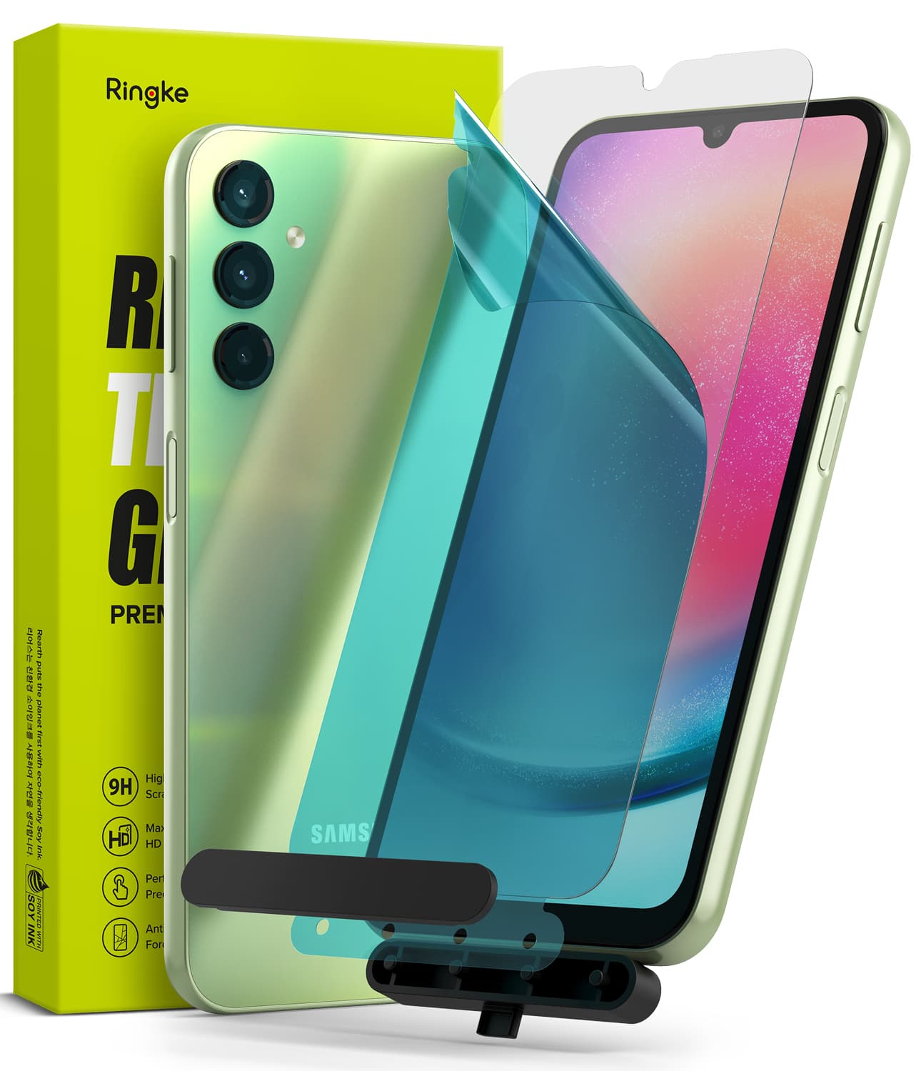 Ringke Clear Shield For Samsung Galaxy A24 Tempered Glass (2 Pack) – Clear