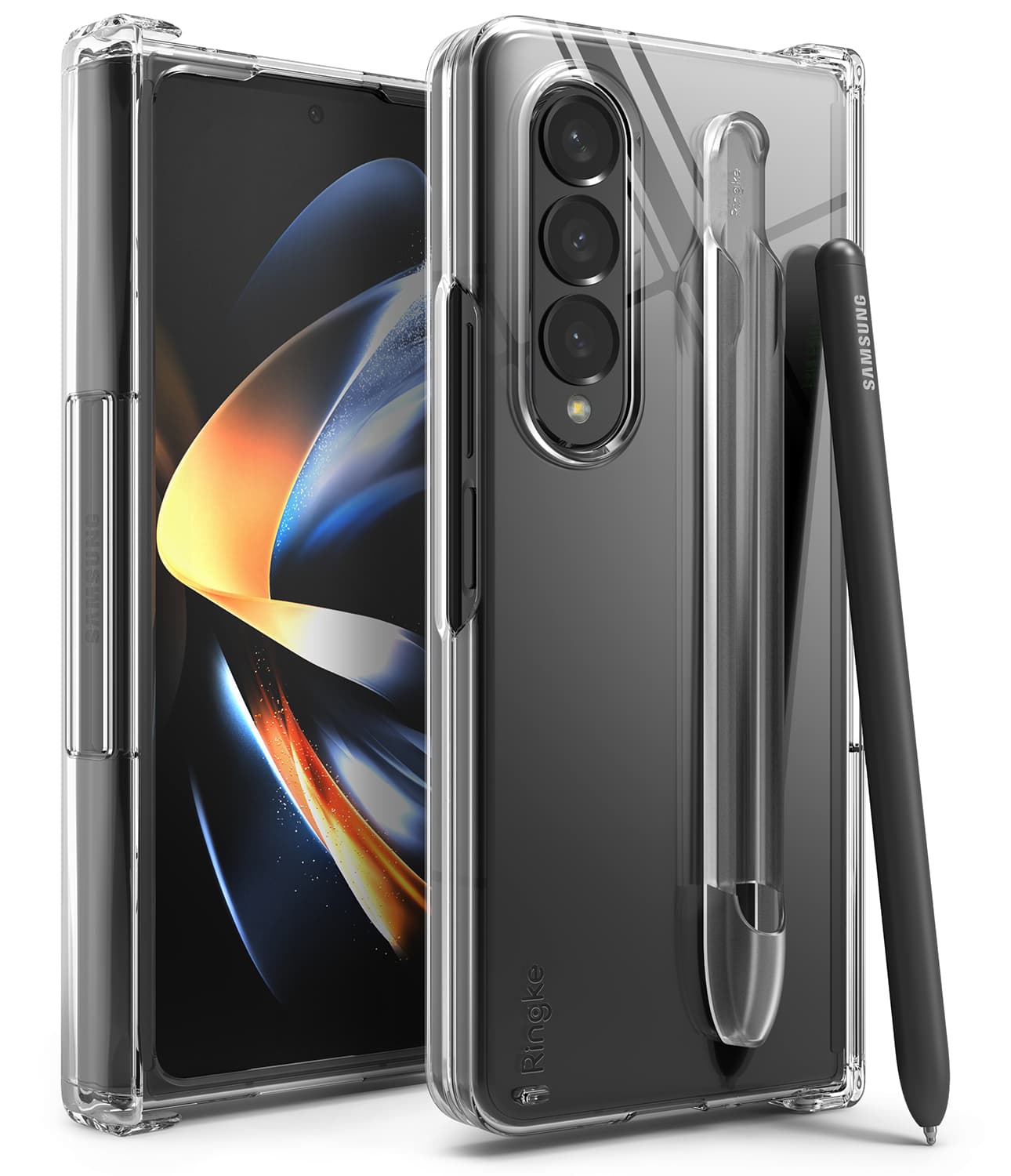 RINGKE SLIM HINGE SERIES CASING For Samsung Galaxy Z Fold 4 Transparent Protective Case – S PEN FOLD SLIM