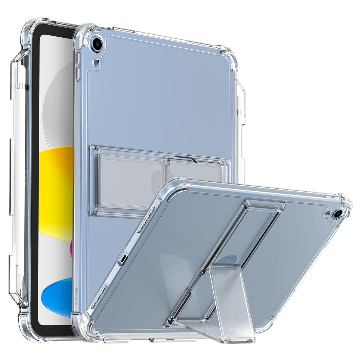 ARAREE FLEXIELD SP Apple iPad 10th (10.9 Inch) TPU Tablet Stand Case With Apple Pencil Slot – Clear
