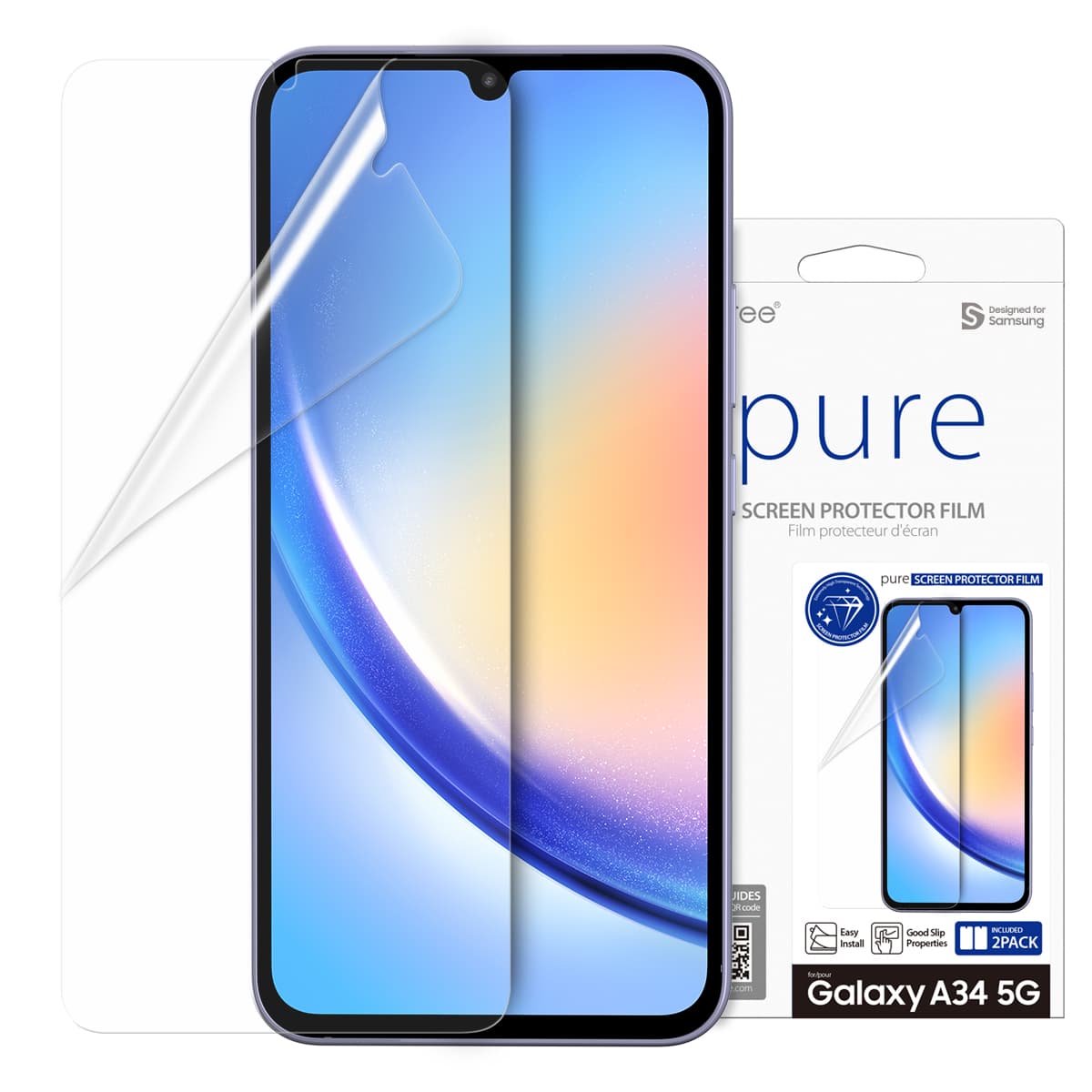 Araree Pure Samsung Galaxy A34 5G Screen Protector – A34