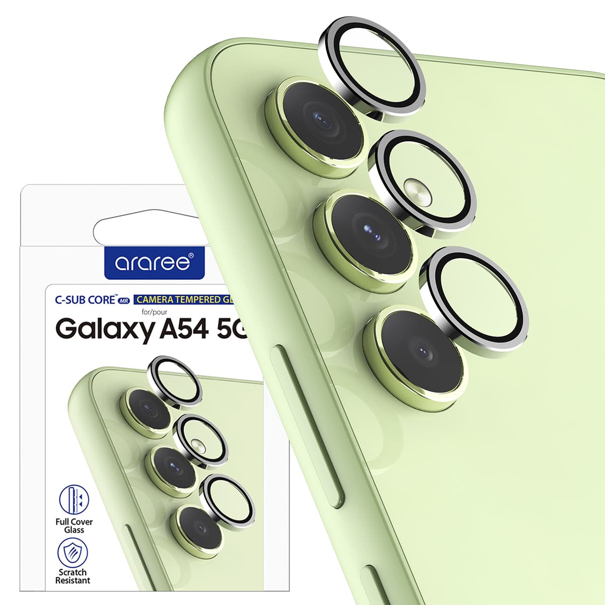ARAREE C-SUB Core MR Samsung Galaxy A54 Full Coverage Tempered Glass Camera Lens Protector – A54