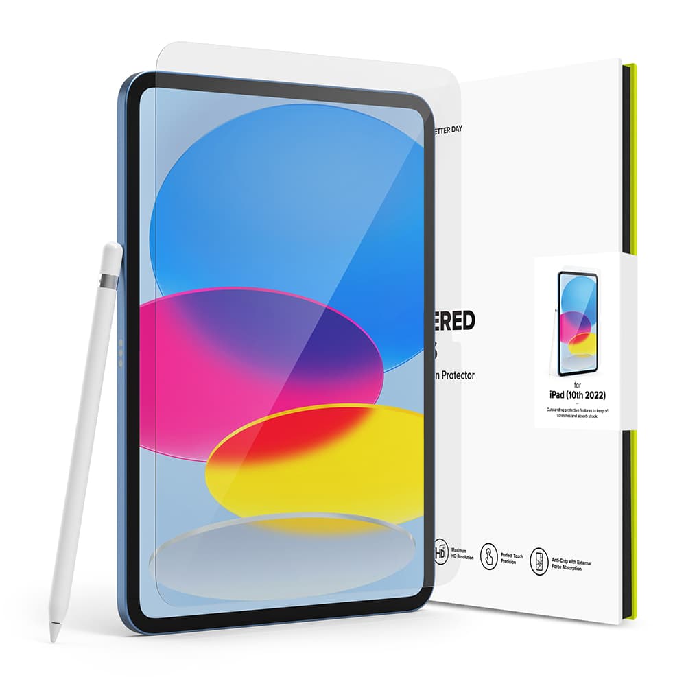 RINGKE iPad 10th Generation 2022 (10.9′′) Full Coverage Premium Tempered Glass – Clear