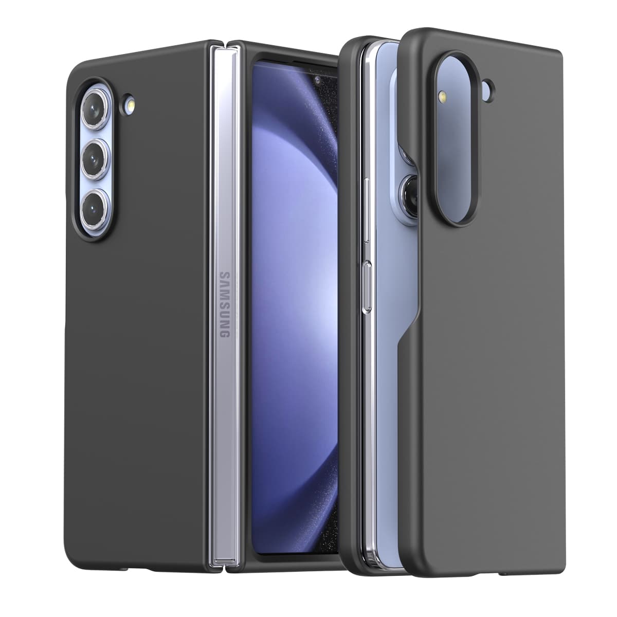 ARAREE NUKIN SERIES Samsung Galaxy Z Fold 5 Simple Slim Transparent Protective Case – Black