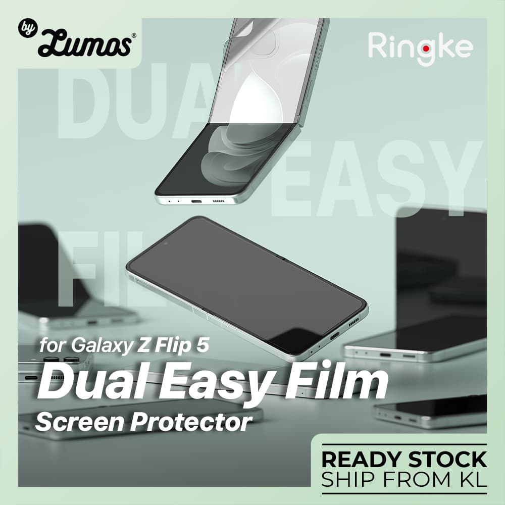 RINGKE Dual Easy Film 2 Pcs For Samsung Galaxy Z Flip 5 (Inner display screen protector) – Dual Easy Film 2PCS